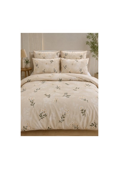 Çift Kişilik Nevresim Takımı 200x220cm 4 Yastık Kılıfı Lastikli Çarşaflı 160x200+30 Çok Renkli