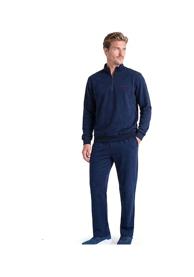 Pierre Cardin 6116 Erkek Uzun Kollu Quarter Zip Eşofman Takımı-lacivert