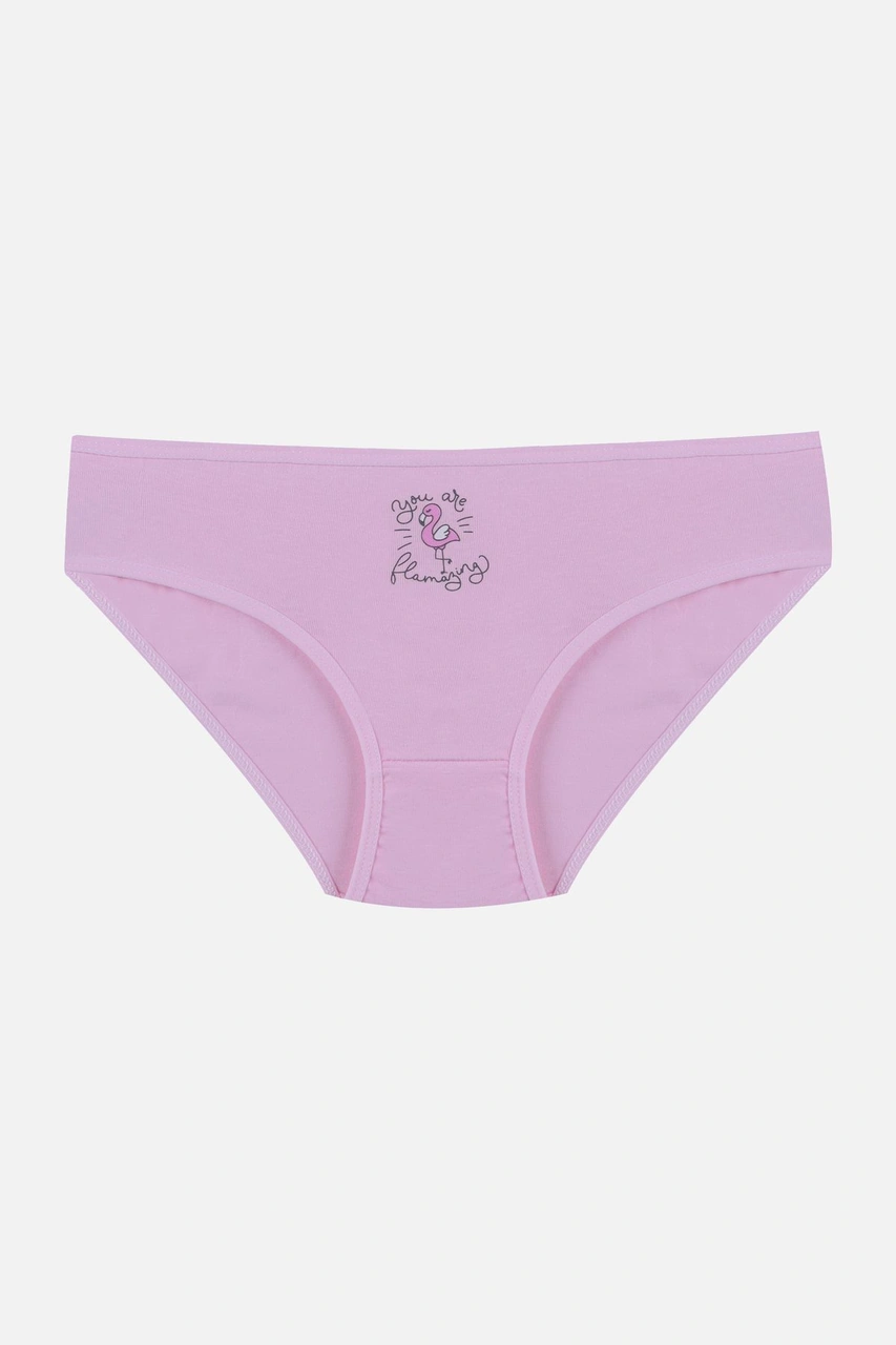 Koza İç Giyim Kız Çocuk 3'lü Penguen Desenli Slip 1050 Pembe