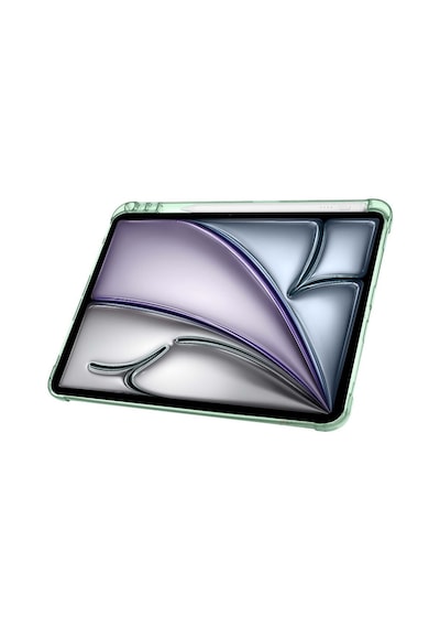Apple Uyumlu iPad Air 11'' M3 2025 m2 2024 Üçgen Katlanabilir Kalem Şarj Bölmeli Standlı Kılıf Kapaklı