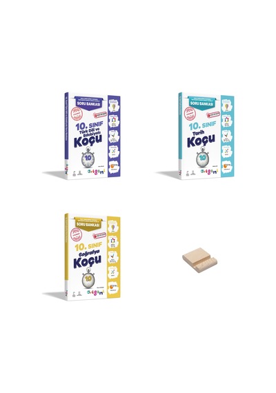 Origami 10. Sınıf Edebiyat Tarih Coğrafya Soru Bankası 3lü Set + Telefon Standı