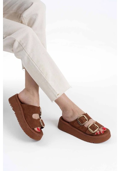 Trendella Taba Cilt Terlik Tr14my01c Siyah