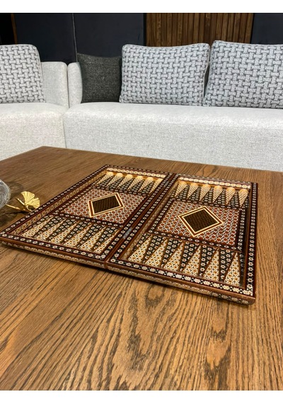 Özel Tavla Seti Hatem Kari El İşlemeli