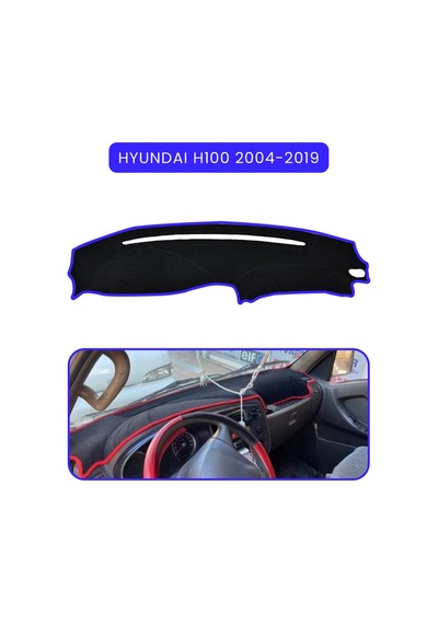 Hyundai H100 2004-2019torpido Koruma Halısı Mavi Kenar