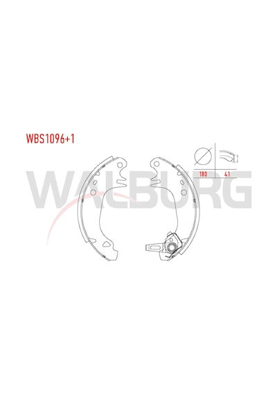 Renault R9 L42 1.4 180x41 Mm 1985-2000 / R11 B Fren Pabuc Balata Arka +1mm Daha Kalin