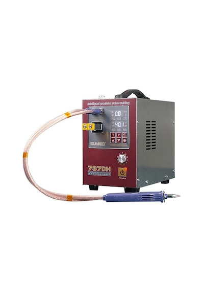 Sunkko 737dh 220v 4.3kw Led Işıklı İki Kaynak Modlu Pil Punto Kaynak Makinesi