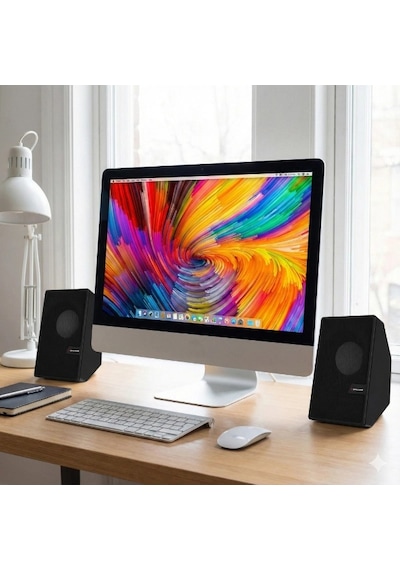 Siyah Usb 2.0 + 3.5mm Usb Hoparlör
