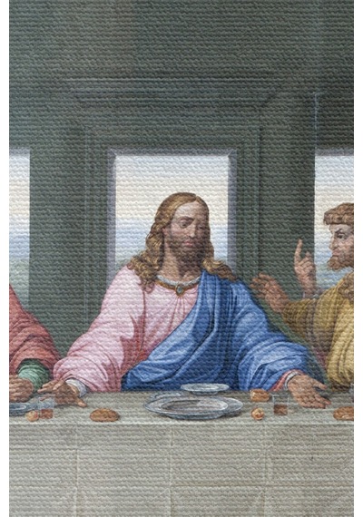 Harita Sepeti Duvar Örtüsü Halısı Son Akşam Yemeği Leonardo Da Vinci Kaliteli Kanvas Kumaş-4066-65 X 40