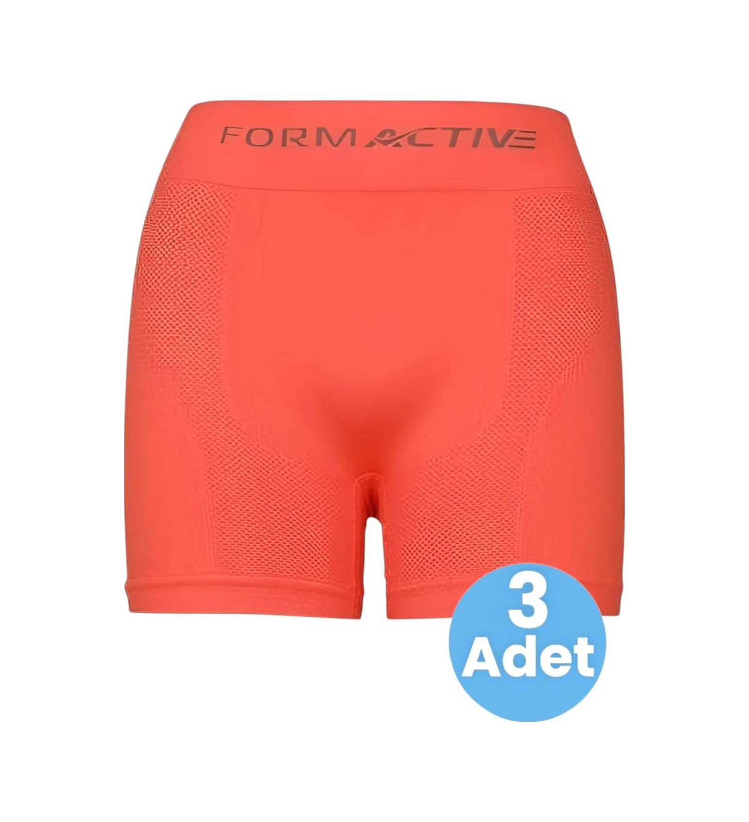 Tezzgelsin Erkek Dikişsiz/seamless Nefes Alabilen Boxer 3 Adet Neon Turuncu