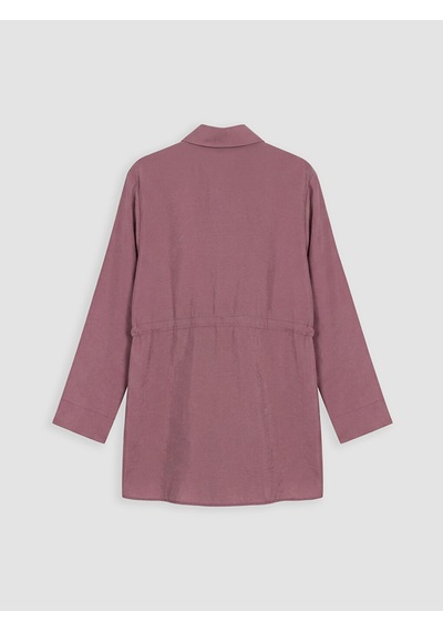 Lcw Modest Bordo Modal Karışımlı Kadın Gömlek Tunik