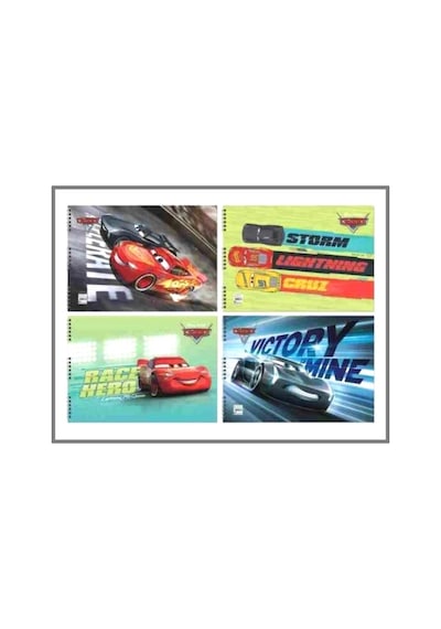 Cars Resim Defteri 25x35 15 Yaprak Spiralli Lisanslı - 3 Adet