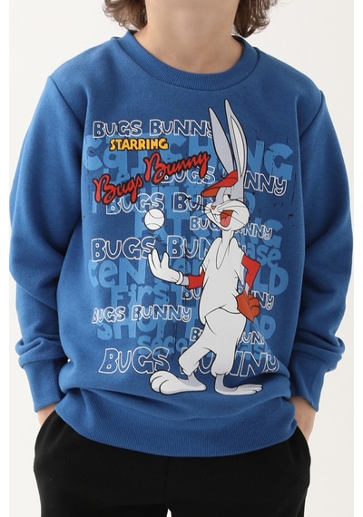 Looney Tunes Saks Mavi Erkek Çocuk Eşofman Takımı