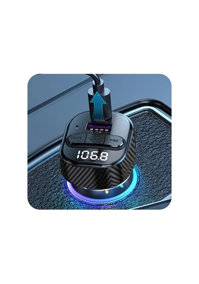 Tr Fm Transmitter Bluetooth Araç Kiti Usb İle Hızlı Şarj, 029gnxy66