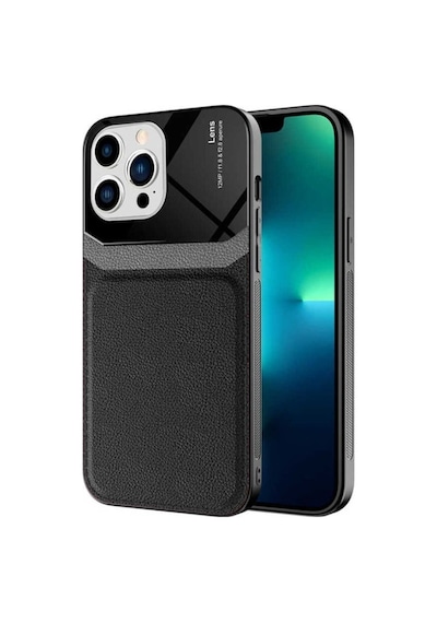 Apple Uyumlu iPhone 13 Pro Kılıf Zore Emiks Kapak Siyah