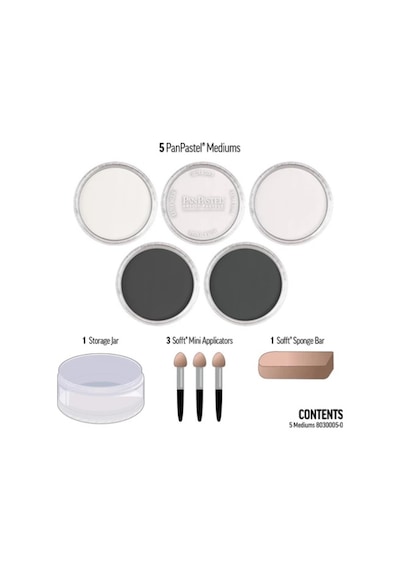 Panpastel Ultra Soft Artist Pastel Medium Set 5'li Çok Renkli