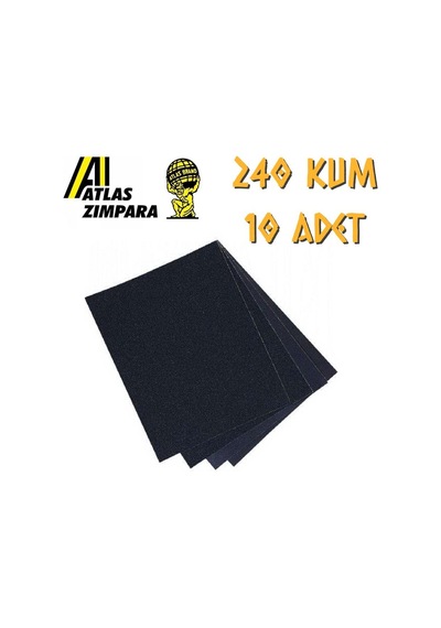 Atlas 188 Su Zımparası 240 Kum - 10 Adet