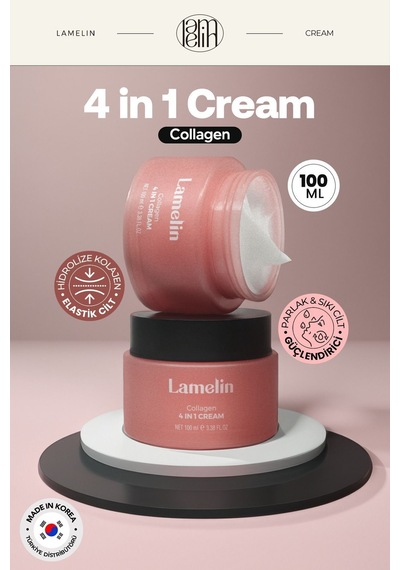 Lamelin Kolajen İçeren Büyük Boy Nemlendirici Krem Lamelin Collagen 4 in 1 Cream 100 ML