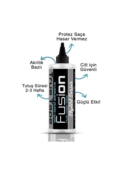 True Tape Fusion Protez Saç Likit Yapıştırıcı 8.5 Fl Oz 250ml