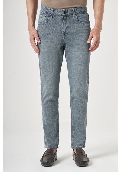 İmza Haki 5 Cep Gabardin Slim Fit Pamuklu Denim Jean Kot Pantolon 1023260154