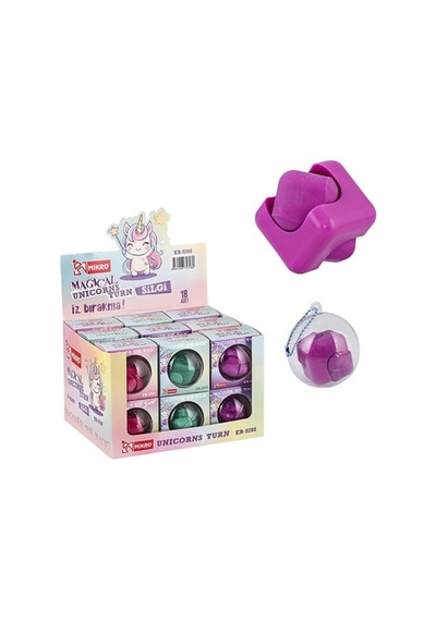 Mikro Magical Unicorns Dönen Silgi Kutulu - 1 Adet