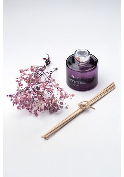 Zift Unique Powder Charm - Bambu Çubuklu Oda Kokusu Dekoratif Çiçekli Banyo & Tuvalet & Oda Parfümü 100ml Diğer