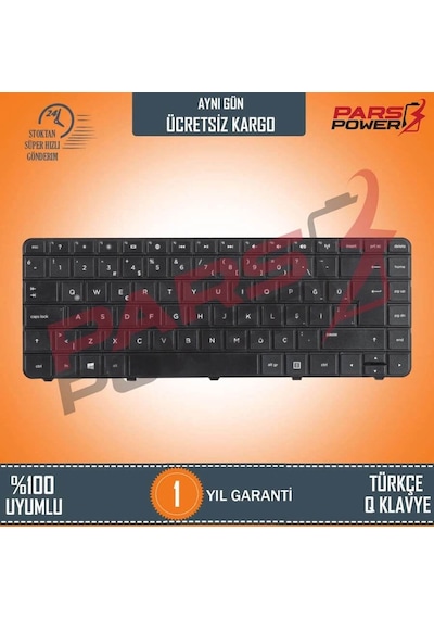 Parspower HP Uyumlu Pavilion G6-1306Et, G6-1306St, G6-1307Et Notebook Klavye