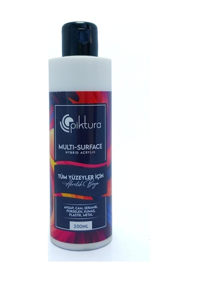 Multi-surface Hibrit Akrilik Boya, 200ml, Tüm Yüzeyler İçin, Saten Görünümlü, Su Bazlı Beyaz