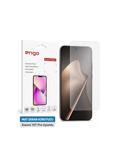 Xiaomi 15t Pro Mat Ekran Koruyucu Parmak İzi Bırakmaz