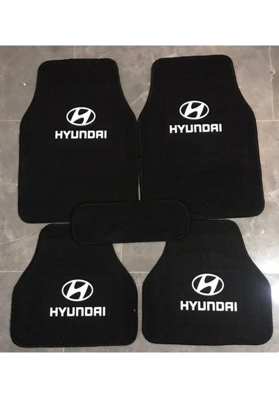 Hyundai Elantra Logolu Siyah Halı Paspas Çift Kat