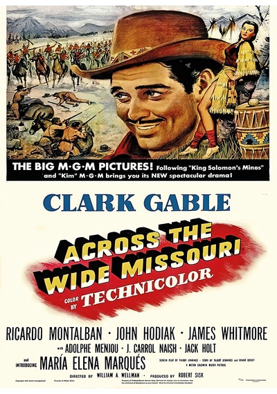 Across The Wide Missouri 1951 Poster