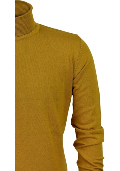 Erkek Spor Düz Balıkçı Yaka Kazak R21010 Bgl-st03179 001