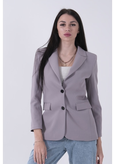 Feminist Gri Vatkalı Astarlı Blazer Ceket 0105110.06 Gri