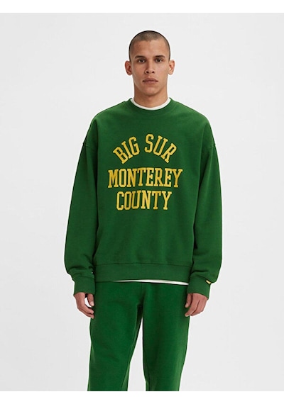 Levi's Gold Tab Crewneck Sweatshirt-5263 Yeşil