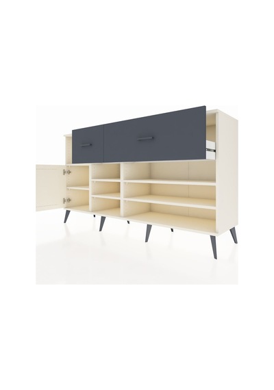 Kronos Konsol 6 Raflı 2 Çekmeceli Tek Kapaklı 176x59x99 Aytaşı-a Aytaşı-aytaşı/antrasit Kronos Konsol 6 Raflı 2 Çekmeceli Tek Kapaklı 176x59x99 Aytaşı-a Aytaşı-aytaşı/antrasit