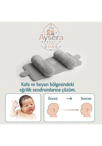 Ortapedik Bebe Yastığı Açık Mavi