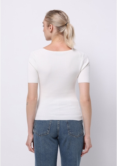 Colin's Colins Slim Fit Kadın Beyaz Kazak Cl1075688 Q1.v1 Ofw Beyaz