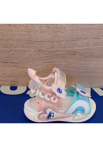 Vicco Arial Kız Çocuk Pudra Phylon Sandalet Pudra