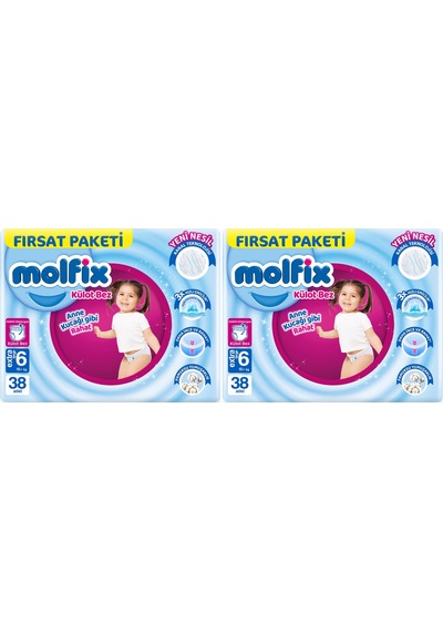 Molfix Külot Bebek Bezi Beden:6 15+Kg Extra Large 76 Adet XL