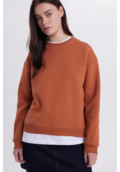 Tudors Kadın Oversize Geniş Kesim Pamuklu Bisiklet Yaka Kiremit Sweatshirt-39932 Kiremit Tudors Kadın Oversize Geniş Kesim Pamuklu Bisiklet Yaka Kiremit Sweatshirt-39932 Kiremit