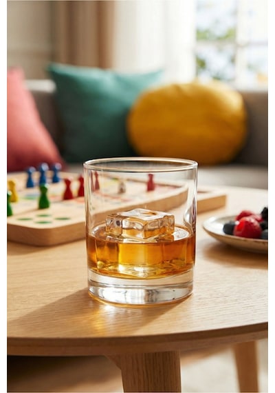 Lav Ada Cam Viski Bardağı 6'lı 320 ml (Meşrubat/Kokteyl Bardağı )