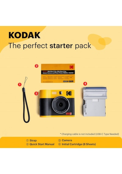 Kodak MS300Y Mini Shot 3 Era -Filmli Fotoğraf Makinesi