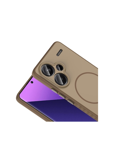 Redmi Note 13 Pro Plus 5g Kılıf M-safe Şarj Özellikli Mkst Tea Kapak - Lacivert Lacivert