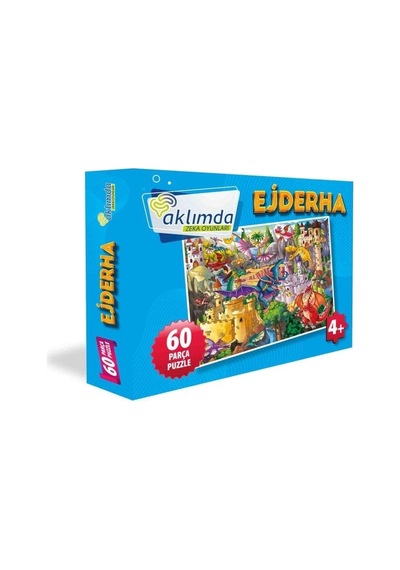 Ejderha - 60 Parça Puzzle - Aklımda Zeka