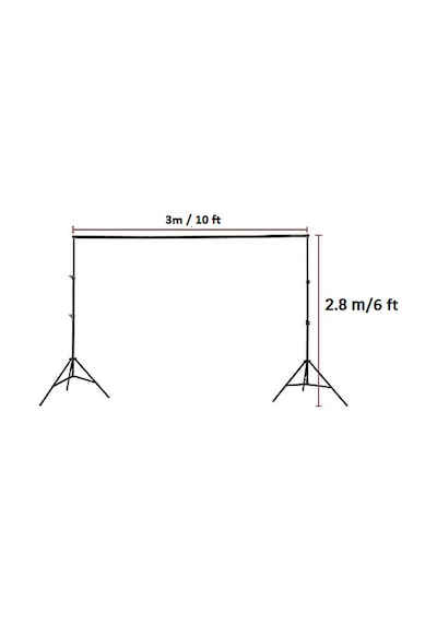 Greenbox 300 x 400 CM Yeşil Fon Perde + 280 x 300 CM Fon Standı