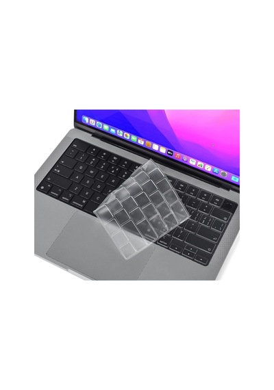Apple Uyumlu MacBook Pro 13 Inç M2 Çip A2338 / A2686 Tam Alt Üst Kılıf Klavye Kılıfı Ekran Koruyucu Beyaz