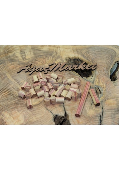 Tulip Wood - Lale Ağacı Tesbihlik Yuvarlanmış Hazır Paket