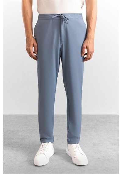 Süvari Mavi Slim Düz Jogger Pantolon Pn2020500758-m04