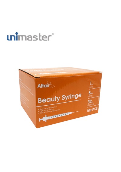 Unimaster 1 Ml 32 G 8 Mm Mezoterapi Enjektörü 100 Adet