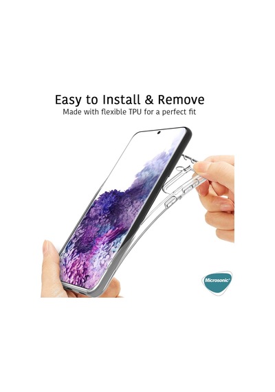 Microsonic Samsung Uyumlu Galaxy S22 Kılıf Transparent Soft