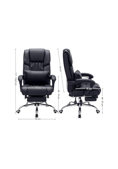 Ayak Uzatmalı Ofis Koltuğu, Bel Destekli, Suni Deri, Siyah 67 X 66 X 116 Cm Obg71b Çok Renkli Ayak Uzatmalı Ofis Koltuğu, Bel Destekli, Suni Deri, Siyah 67 X 66 X 116 Cm Obg71b Çok Renkli